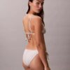 Einfarbiges Bikini-Unterteil mit seitlichen Bändern