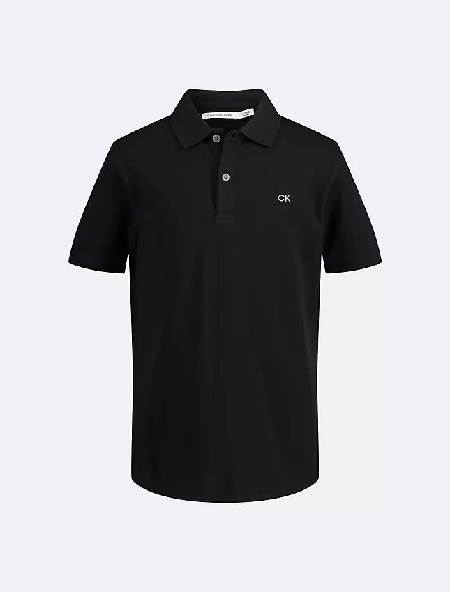 Einfarbiges Micro-Piqué-Poloshirt für Jungen Einfarbiges Micro-Piqué-Poloshirt für Jungen