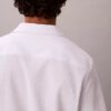 Einfarbiges Seersucker-Hemd mit klassischer Knopfleiste Einfarbiges Seersucker-Hemd mit klassischer Knopfleiste