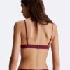 Einfarbiges Triangel-Bikini-Oberteil