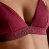 Einfarbiges Triangel-Bikini-Oberteil