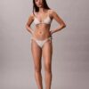 Einfarbiges Triangel-Bikini-Oberteil