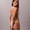 Einfarbiges Triangel-Bikini-Oberteil