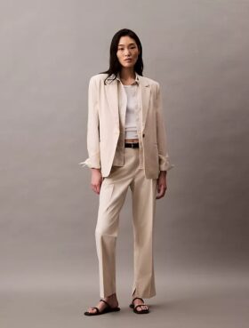 Elegante, konisch zulaufende Stretchhose