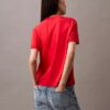 Feinstrick-T-Shirt mit Stehkragen