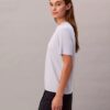Feinstrick-T-Shirt mit Stehkragen