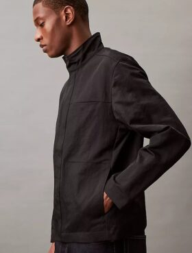 Feldjacke aus geknittertem Nylon