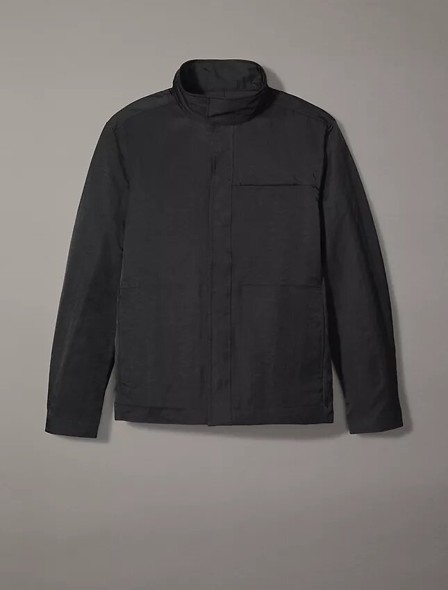 Feldjacke aus geknittertem Nylon Feldjacke aus geknittertem Nylon