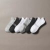 Flach gestrickte No-Show-Socken mit doppeltem Laschenband im 3er-Pack