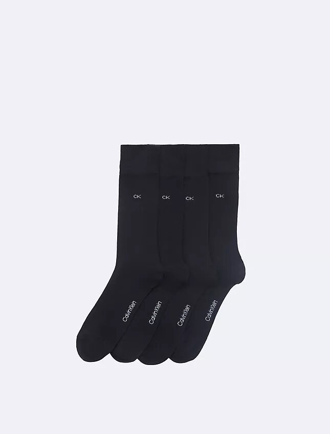 Flachgestrickte Logo-Socken, 4er-Pack Flachgestrickte Logo-Socken, 4er-Pack