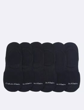 Flachgestrickte Logo-Unterziehsocken im 6er-Pack
