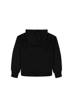 Fleece-Hoodie für Mädchen mit Logo-Grafik