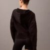 Fleece-Hoodie mit Reißverschluss und Monogram Fleece-Hoodie mit Reißverschluss und Monogram