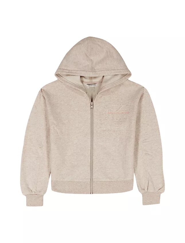 Fleece-Kapuzenpullover mit Reißverschluss für Mädchen Fleece-Kapuzenpullover mit Reißverschluss für Mädchen