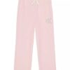 Fleece-Lounge-Hose für Mädchen mit Logo Fleece-Lounge-Hose für Mädchen mit Logo