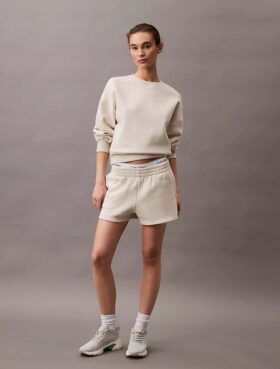 Fleece-Shorts mit Archiv-Logo Fleece-Shorts mit Archiv-Logo