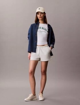 Fleece-Shorts mit Archiv-Logo Fleece-Shorts mit Archiv-Logo