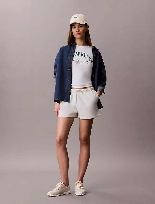 Fleece-Shorts mit Archiv-Logo Fleece-Shorts mit Archiv-Logo
