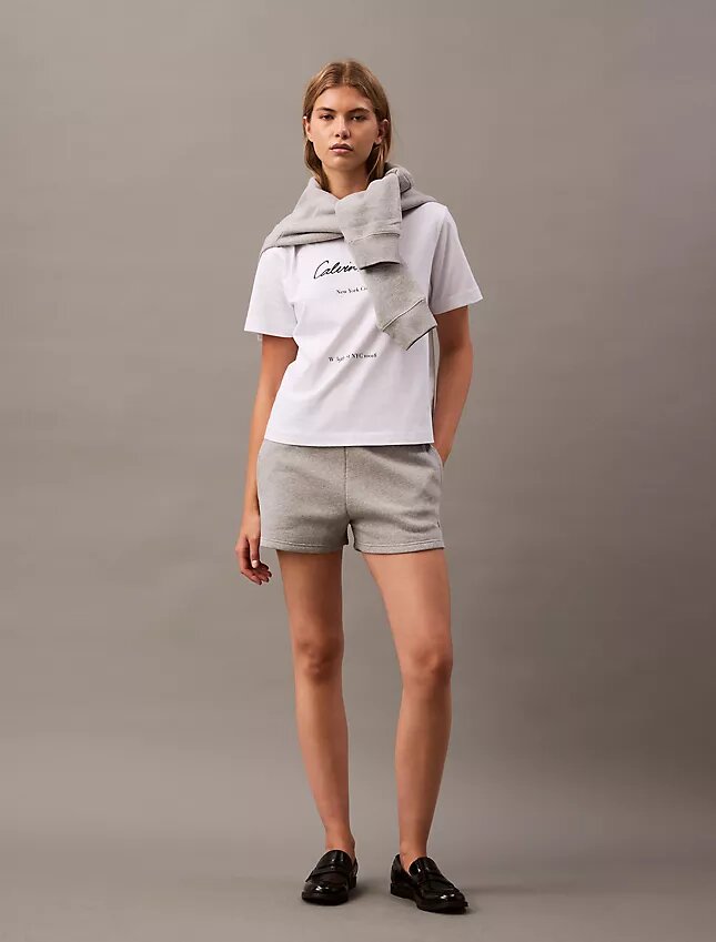 Fleece-Shorts mit Archiv-Logo Fleece-Shorts mit Archiv-Logo
