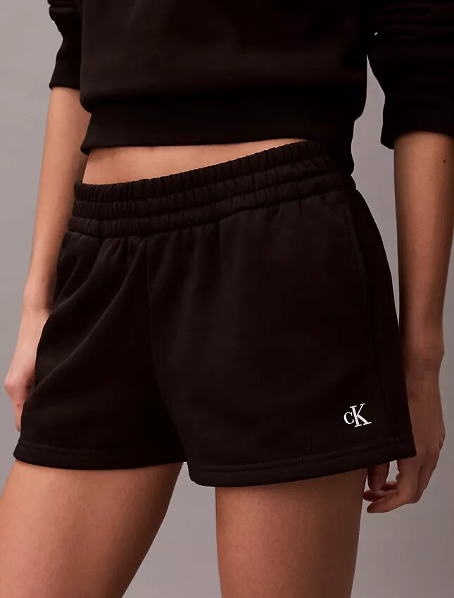 Fleece-Shorts mit Archiv-Logo Fleece-Shorts mit Archiv-Logo