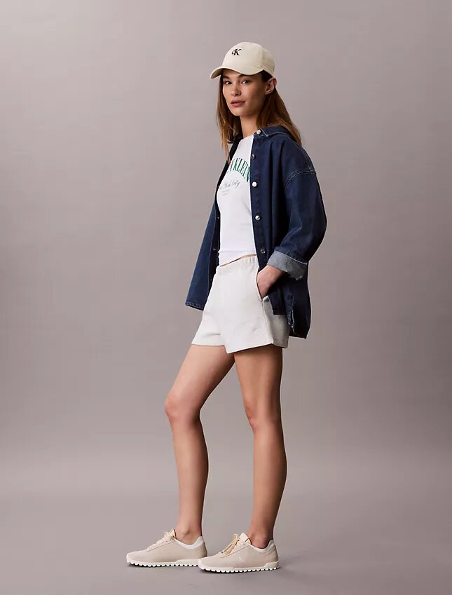 Fleece-Shorts mit Archiv-Logo Fleece-Shorts mit Archiv-Logo