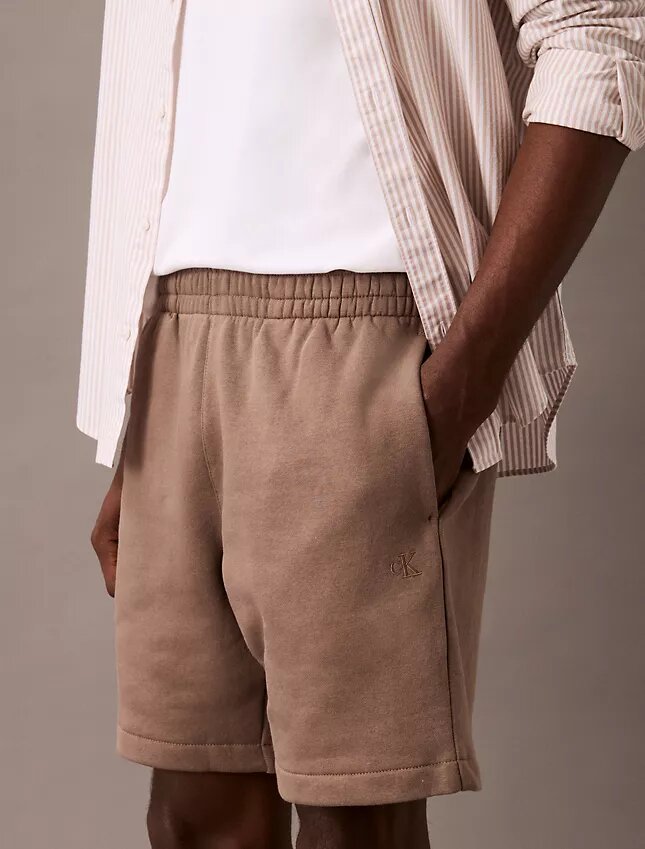 Fleece-Shorts mit Archiv-Logo Fleece-Shorts mit Archiv-Logo