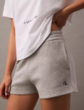 Fleece-Shorts mit Archiv-Logo
