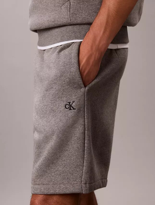 Fleece-Shorts mit Archiv-Logo Fleece-Shorts mit Archiv-Logo