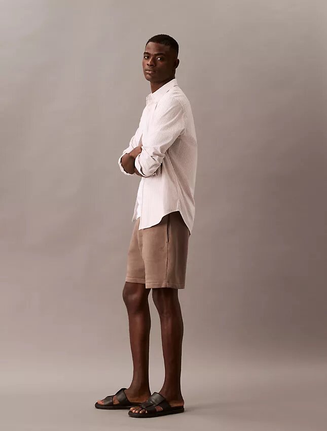Fleece-Shorts mit Archiv-Logo Fleece-Shorts mit Archiv-Logo