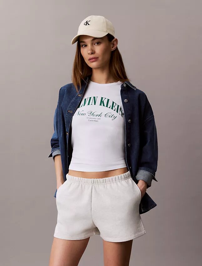 Fleece-Shorts mit Archiv-Logo Fleece-Shorts mit Archiv-Logo