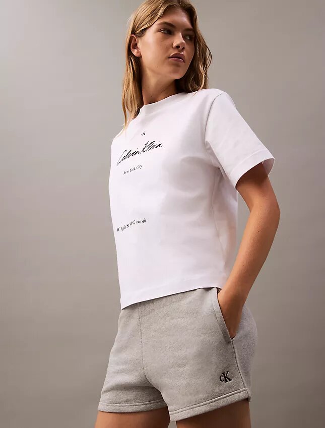 Fleece-Shorts mit Archiv-Logo Fleece-Shorts mit Archiv-Logo