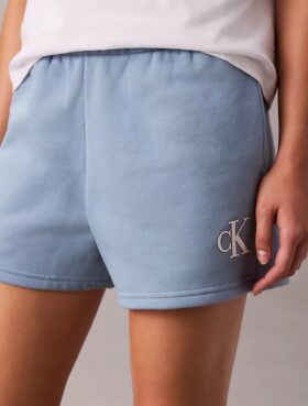 Fleece-Shorts mit Monogram