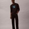 Fleece-Sweatshirt mit Monogram-Grafik Fleece-Sweatshirt mit Monogram-Grafik
