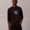 Fleece-Sweatshirt mit Monogram-Grafik Fleece-Sweatshirt mit Monogram-Grafik