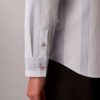 Garnfarbene Streifen Supima Stretch Slim-Shirt