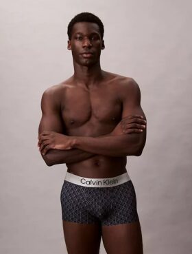 Gebürstete Mikrofaser-Stretch-Low Rise Trunk-Boxershorts