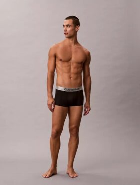 Gebürstete Mikrofaser-Stretch-Low Rise Trunk-Boxershorts