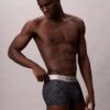 Gebürstete Mikrofaser-Stretch-Low Rise Trunk-Boxershorts