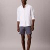 Gerade geschnittene Shorts aus Cotton Stretch