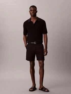 Gerade geschnittene Shorts aus Cotton Stretch