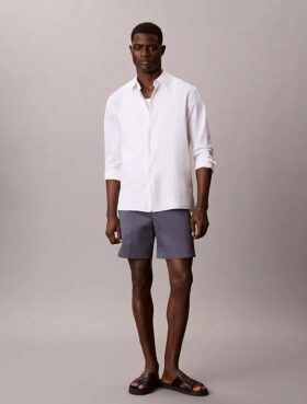 Gerade geschnittene Shorts aus Cotton Stretch