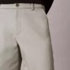 Gerade geschnittene Shorts aus Cotton Stretch