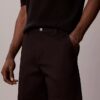 Gerade geschnittene Shorts aus Cotton Stretch