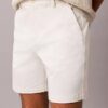 Gerade geschnittene Shorts aus Cotton Stretch