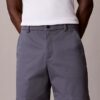 Gerade geschnittene Shorts aus Cotton Stretch