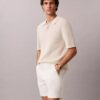 Gerade geschnittene Shorts aus Cotton Stretch