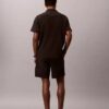 Gerade Seersucker-Shorts mit Gummizug, 18 cm