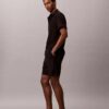 Gerade Seersucker-Shorts mit Gummizug, 18 cm