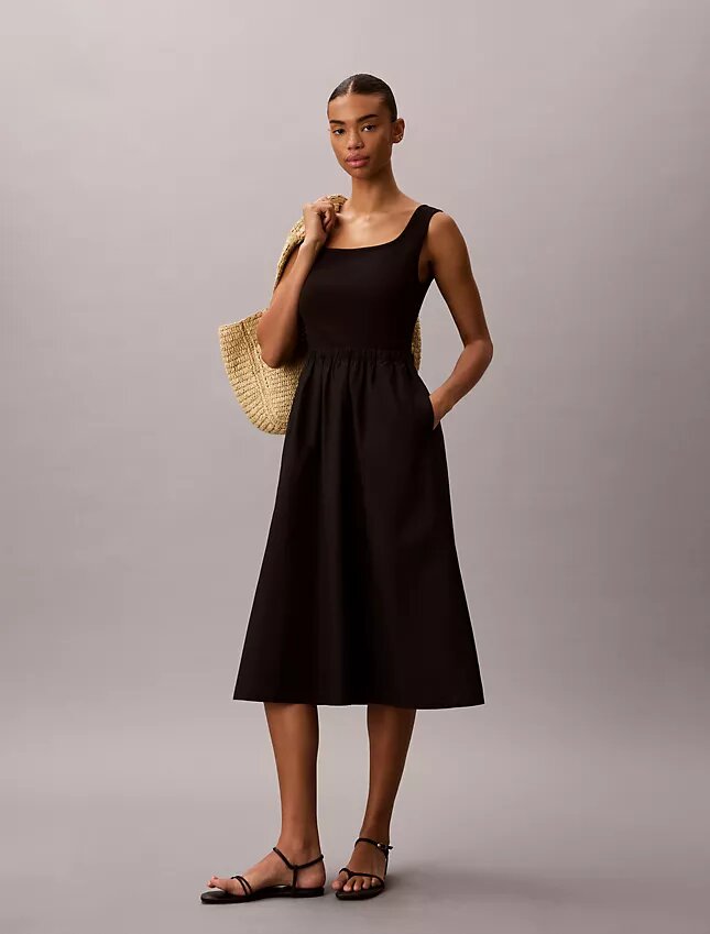 Gerafftes Midikleid Gerafftes Midikleid
