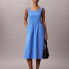 Gerafftes Midikleid